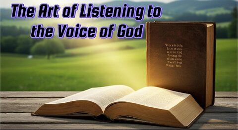 The Art of Listening to the Voice of God