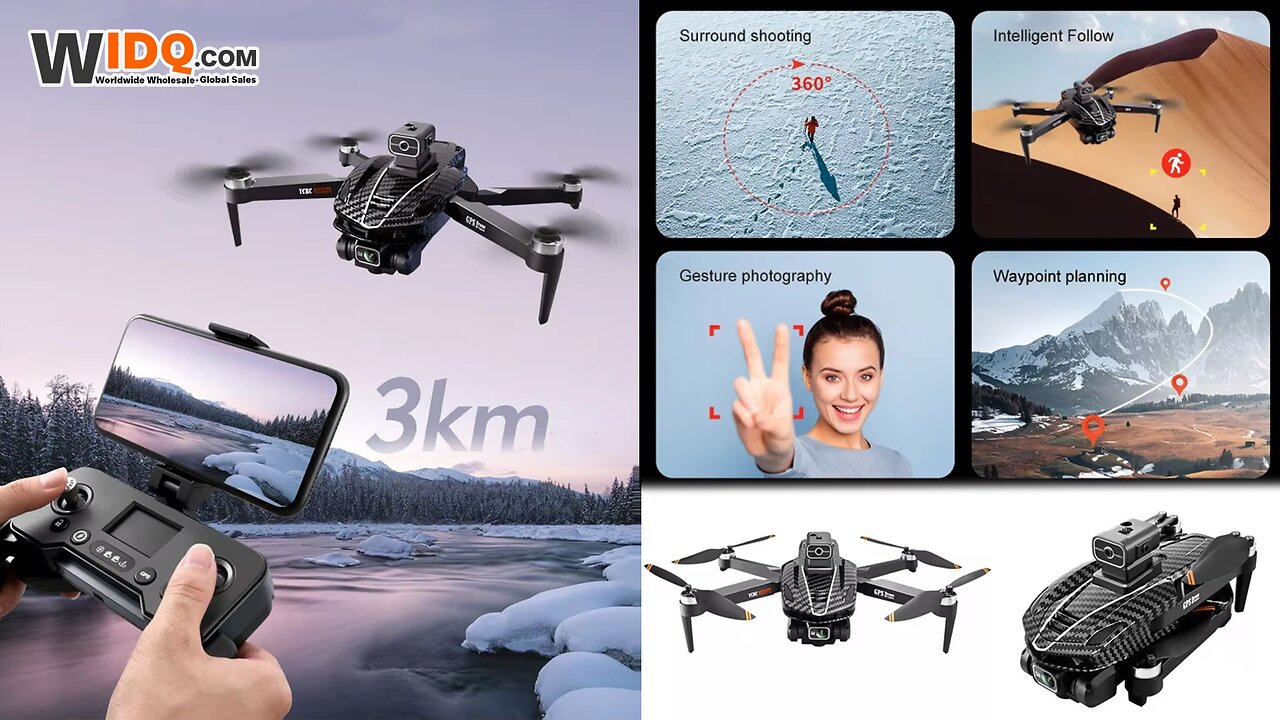 🚁 Pro 4K GPS Drone with Smart Tracking & Zero-Lag Transmission! 🌍