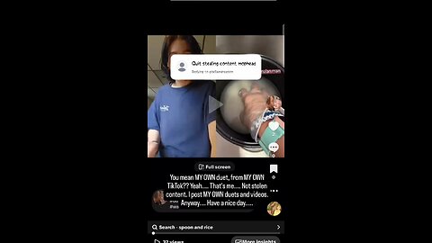 You mean MY OWN duet, from MY OWN TikTok?? Yeah.... That's me.... Not stolen content.