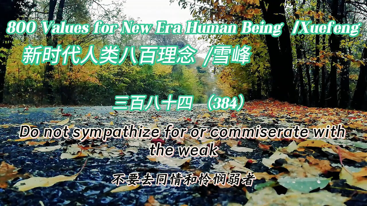 800 Values for New Era Human Being（384）