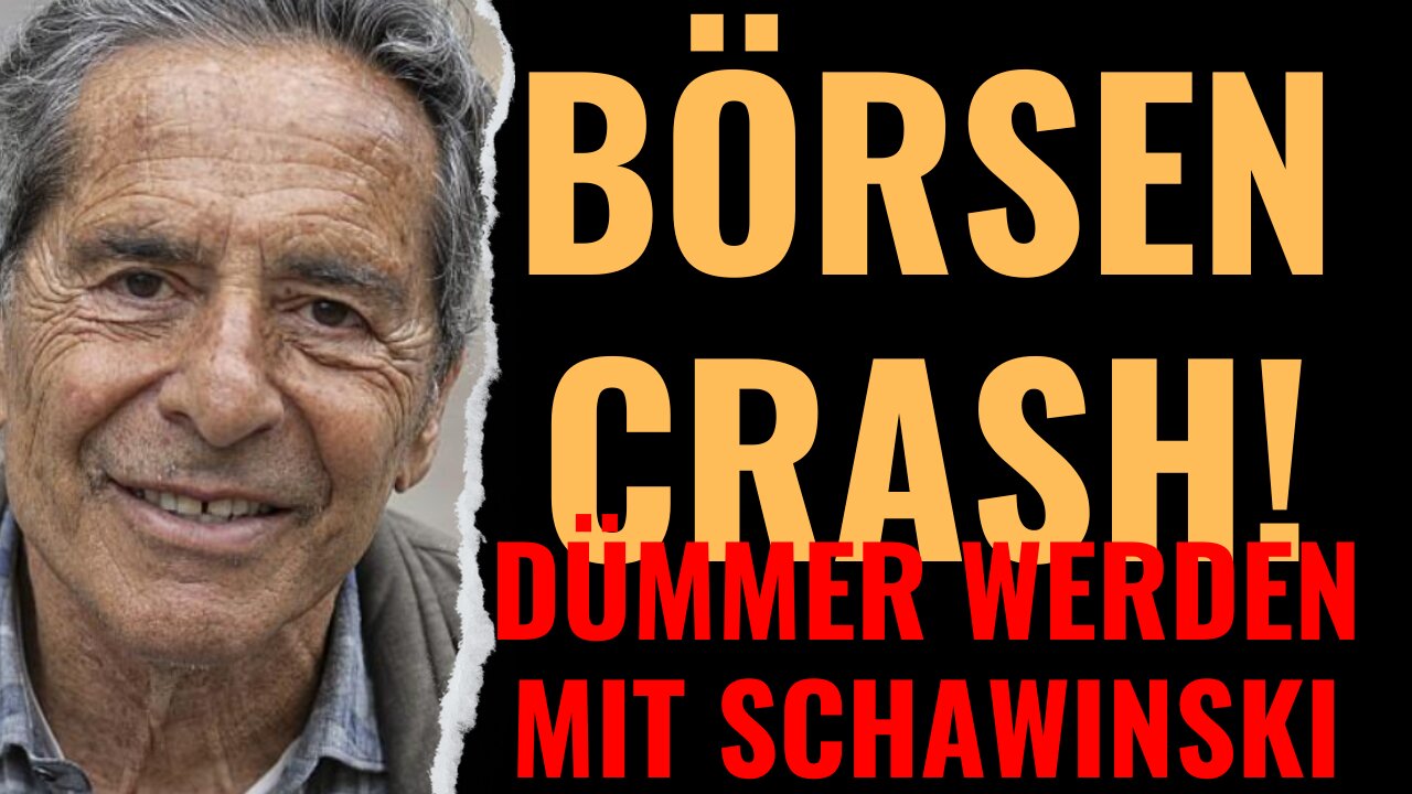 Börsencrash! Was tun? Dümmer werden mit Roger Schawinski