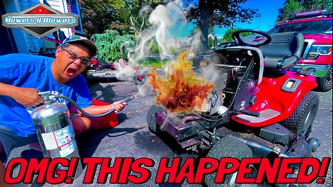 My newly rebuilt Craftsman DLT2000 caught fire!