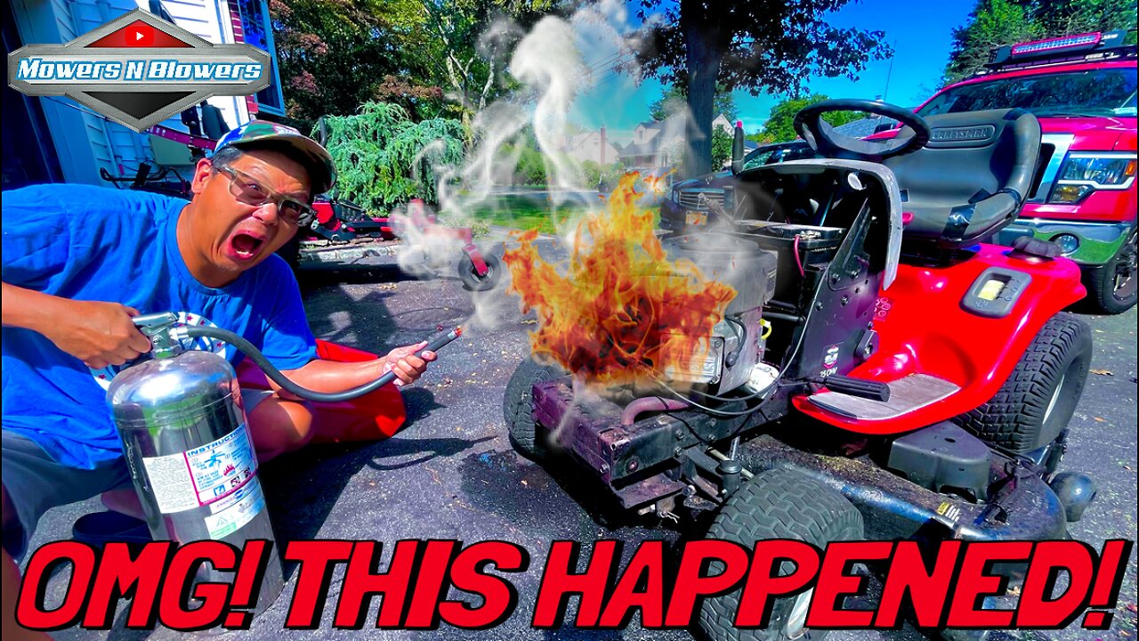 My newly rebuilt Craftsman DLT2000 caught fire!
