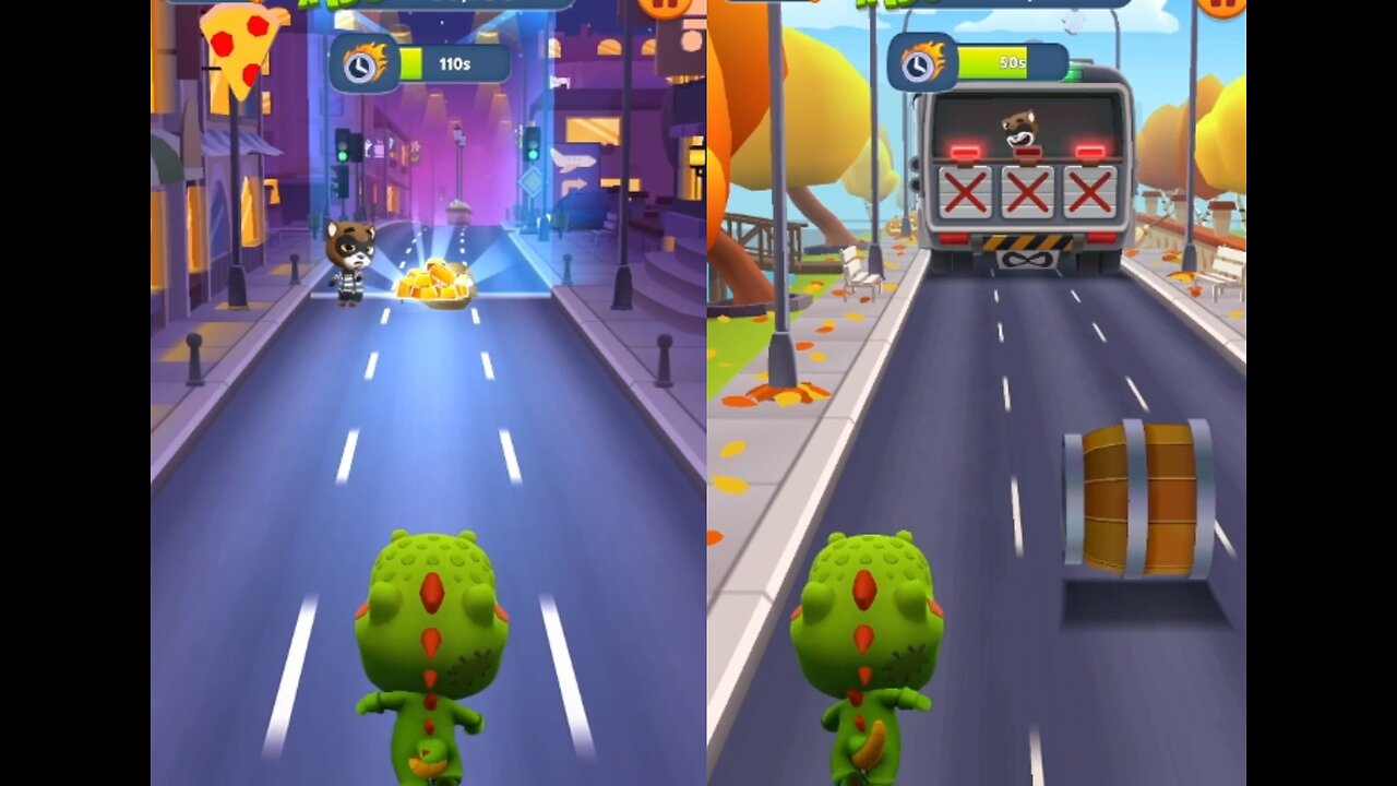 Talking Tom Gold Run - Dinosaur Tom Madness! 14 Minutes Non-Stop Run in Talking Tom Gold Run