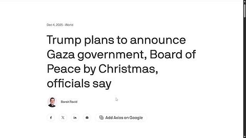 Trump's Board of Peace - A.I. Genesis - Christian Persecution - Rise of The Beast!