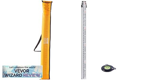 VEVOR Aluminum Grade Rod 16-Feet/8ths 4 Sections Telescopic Measuring RodDouble-Sided Review