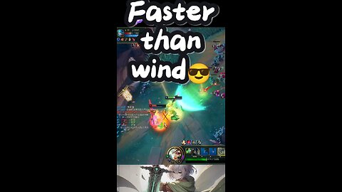 The blade moves faster than the wind. 🗡️💨