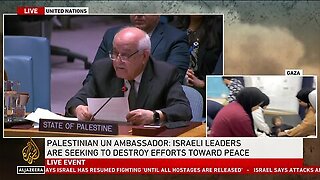 Palestinian UN ambassador says Netanyahu ended deal for domestic political reasons