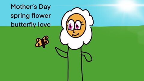 Mother’s Day butterfly and flower springtime