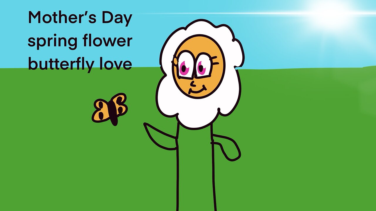 Mother’s Day butterfly and flower springtime