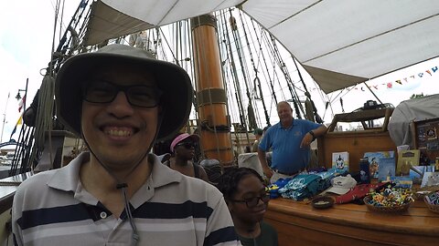 Blasian Babies Family Went to HarborFest 2025 And Toured Sailing Ships During A Break In Rainstorms!