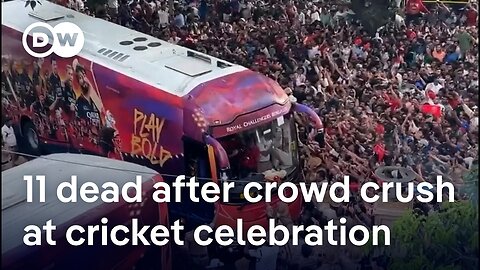 At least 11 people killed, dozens injured in stampede outside cricket stadium in India ｜ DW News