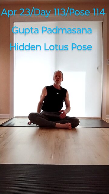 Gupta Padmasana Hidden Lotus Pose