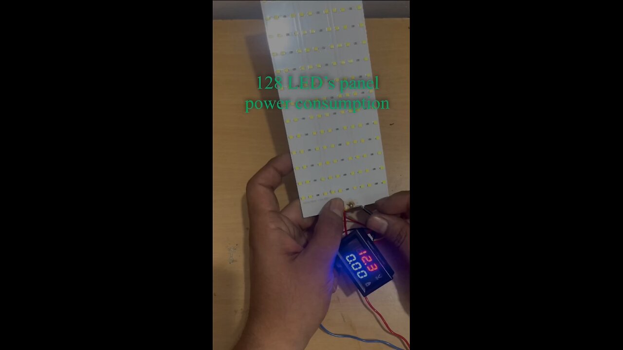 128 LED Panel Power Consumption | Real-Time Test