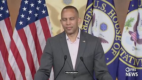 Hakeem Jeffries is asked about the CBP officer shot in NYC by an illegal released into the country