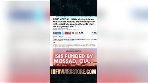 Alex Jones: ISIS is Funded by CIA, Mossad, Arab Nations - 5/19/15