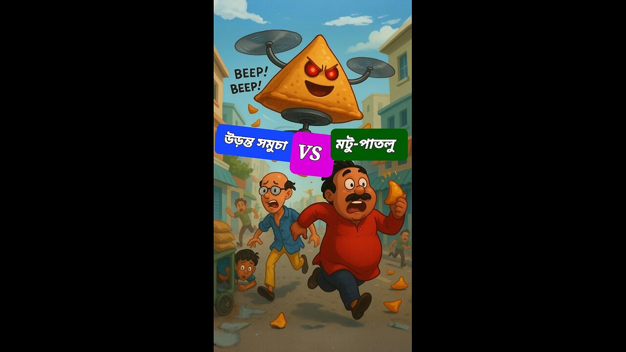 মটু-পাতলু VS উড়ন্ত সমুচার কাণ্ড! | মজার একশন ও হাসির গল্প |Motu Patlu cartoon