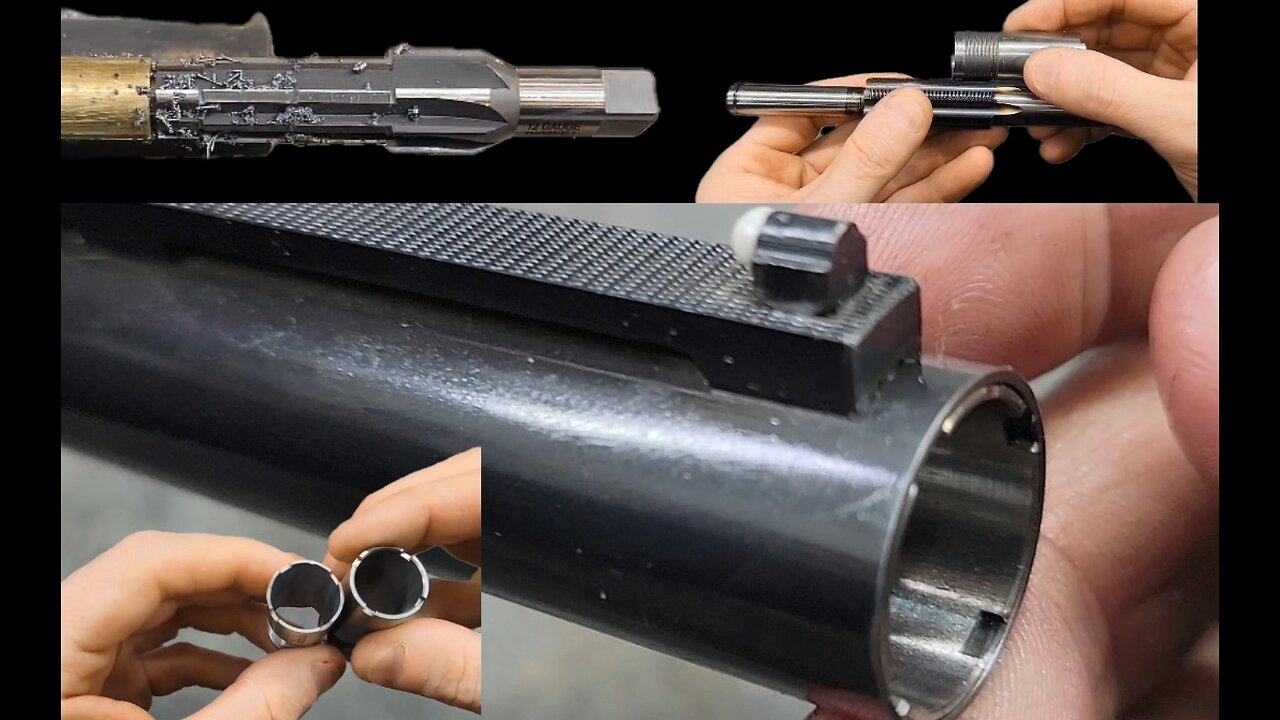 Remington 870 Wingmaster - Cut and thread for choke tubes