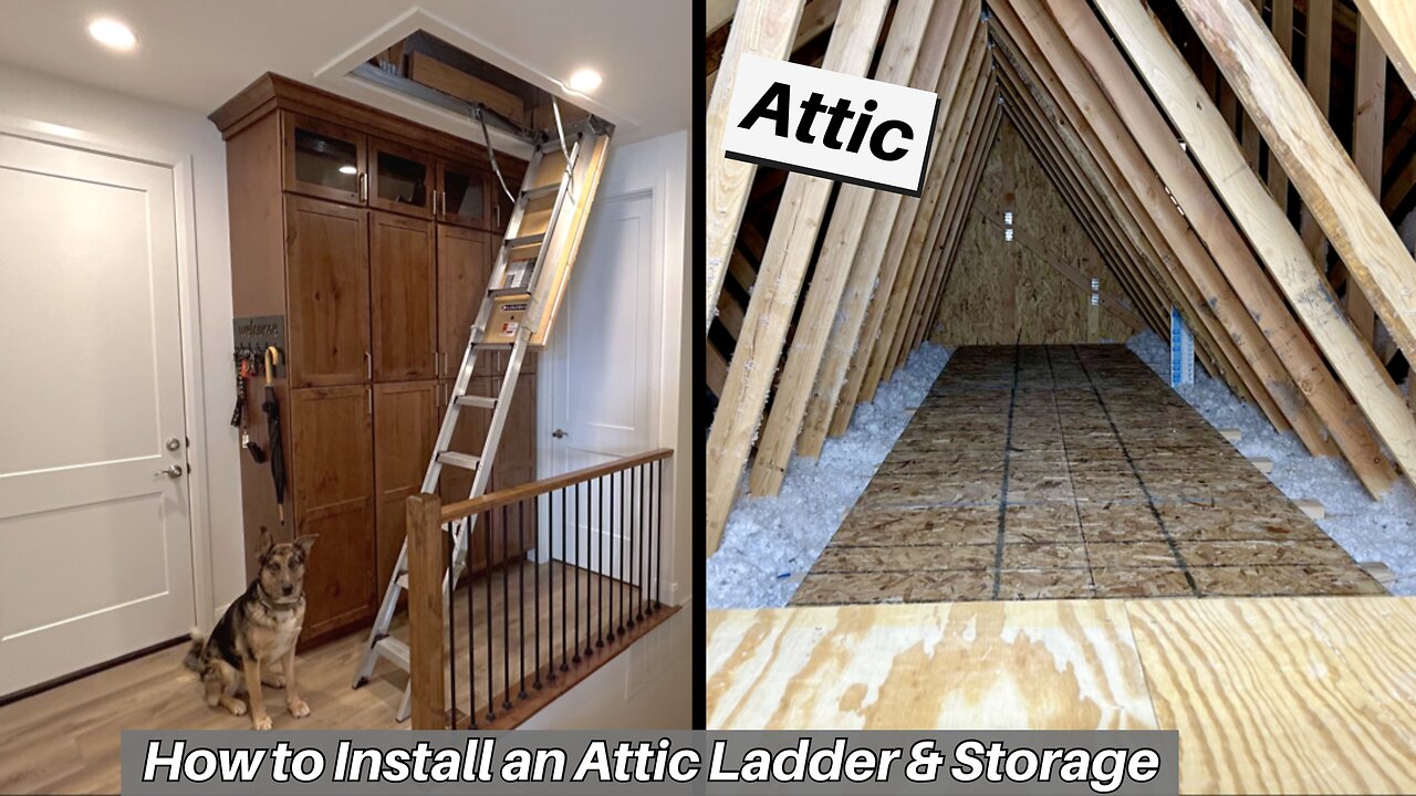 How to Install an Attic Ladder and Flooring for Storage