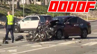 Doing 130mph Evading Cops On Stolen Motorcycle Ends Badly