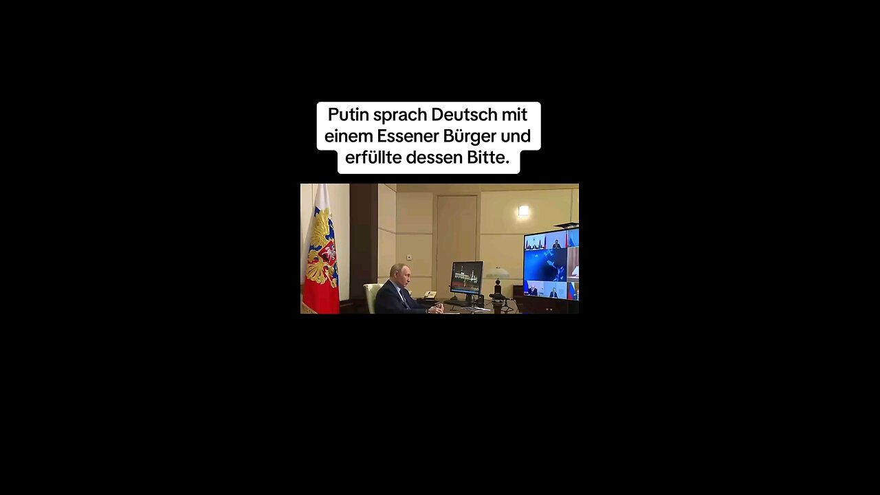 Putin spricht deutsch mit einem Essener
