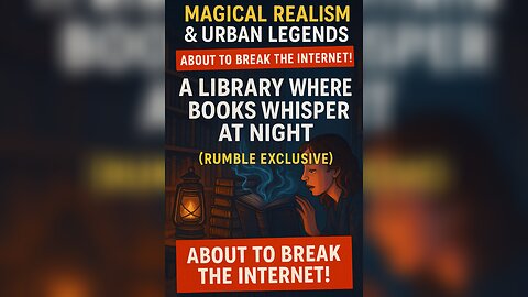 A Library Where Books Whisper at Night (Rumble Exclusive)