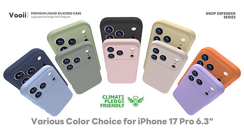 Multi Colors iPhone 17 Pro Magnetic Case, Compatible with Magsafe