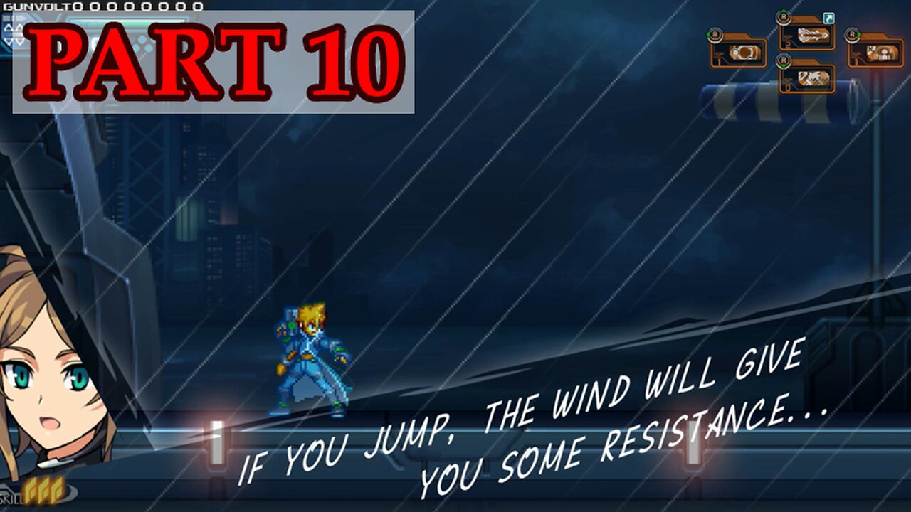 Let's Play - Azure Striker Gunvolt 1 (Trilogy Enhanced version) part 10