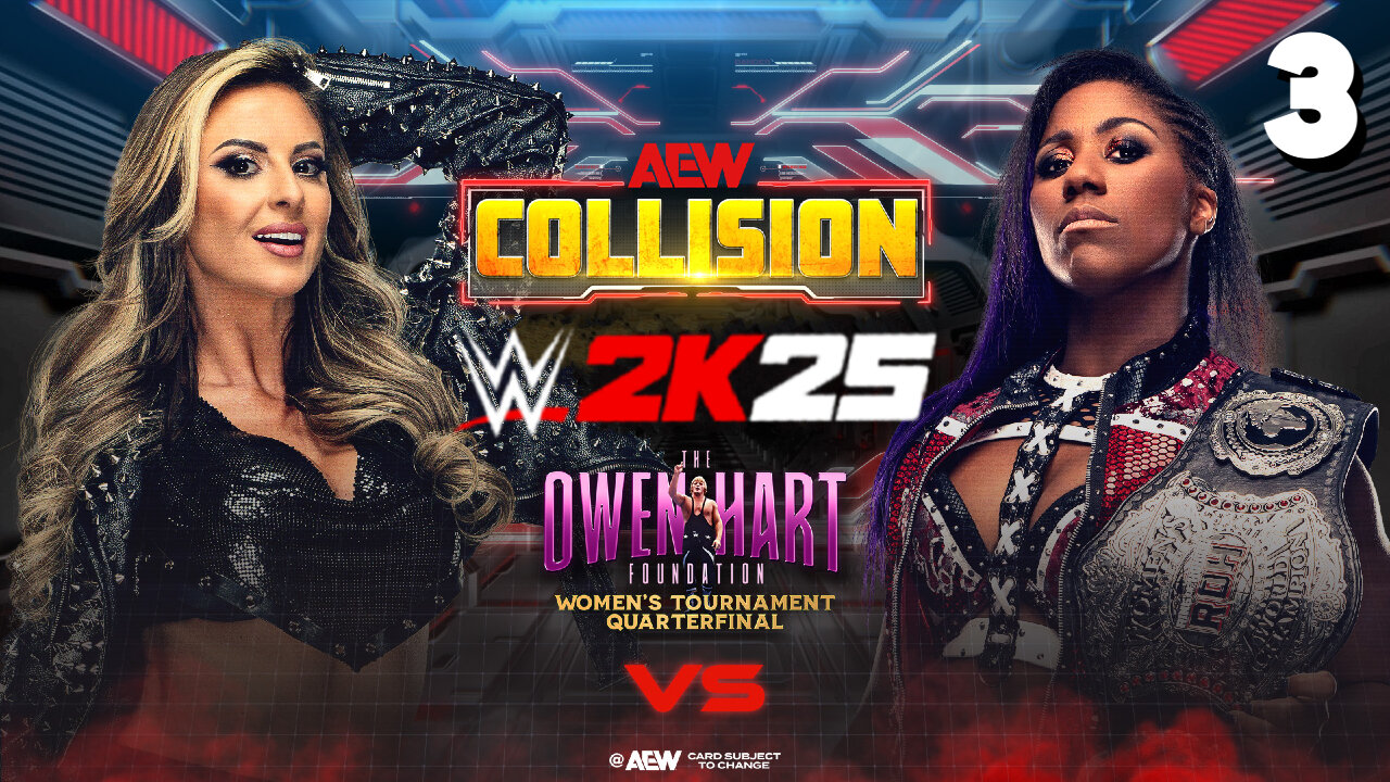 WWE 2K25 AEW Collision April 12 - Match 3: Athena goes through!