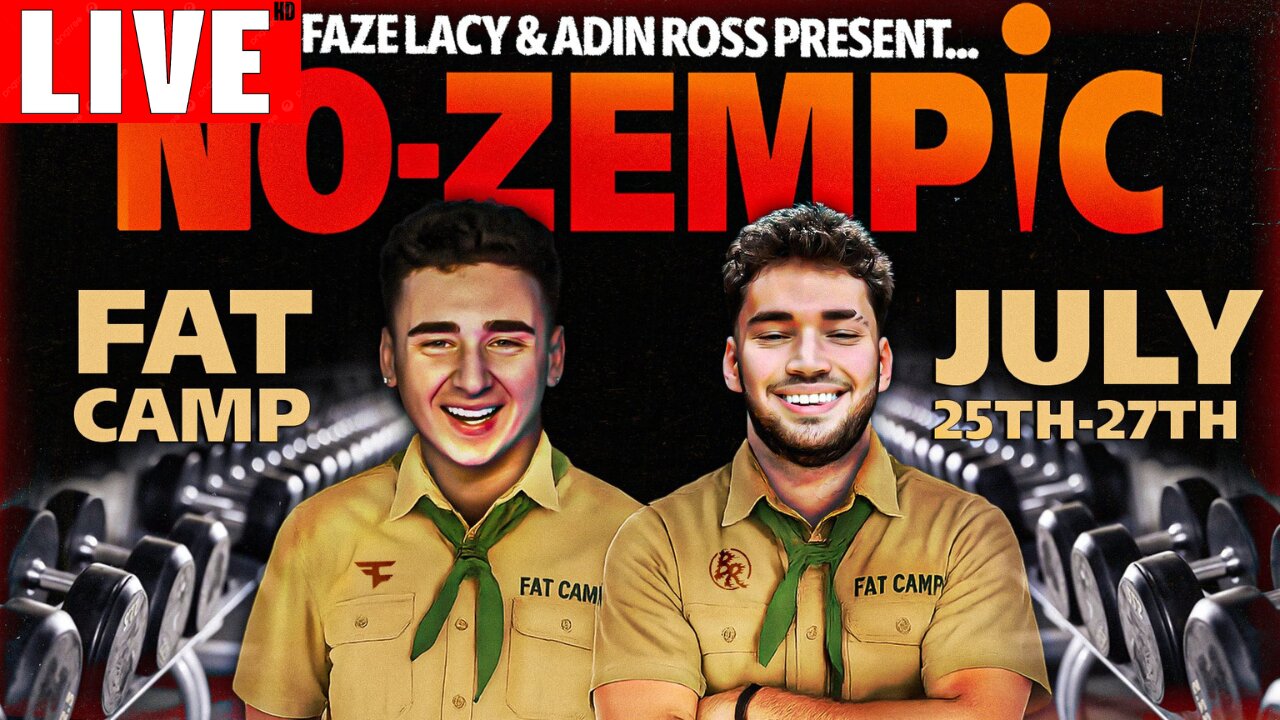 🔴LIVE FAZE LACY X ADIN STREAM FAT CAMP DAY 3 NO ADS INCLUDED