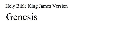 Genesis Chapter 2