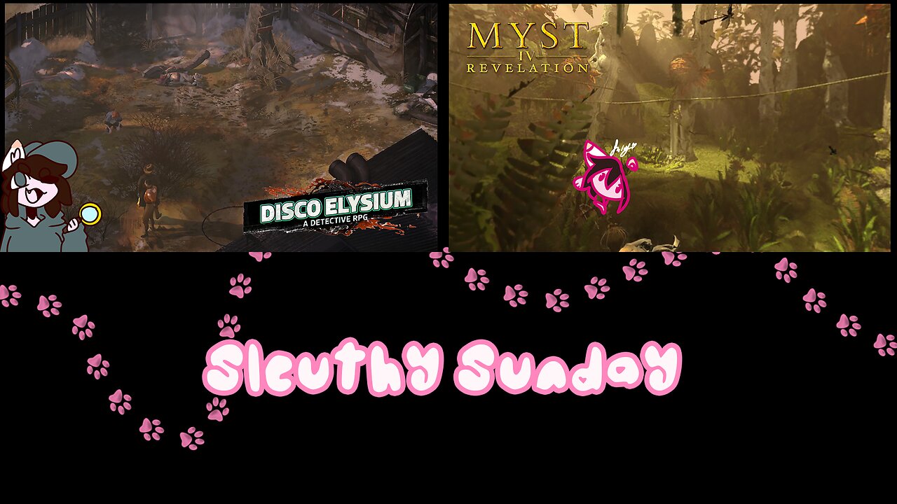 Livestream of Disco Elysium and Myst IV 5/11/2025