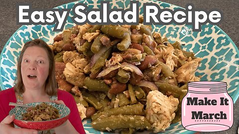 Green Bean Garbage Salad - Easy & Delicious Recipe | Quick One Dish Meal with Homemade Dressing