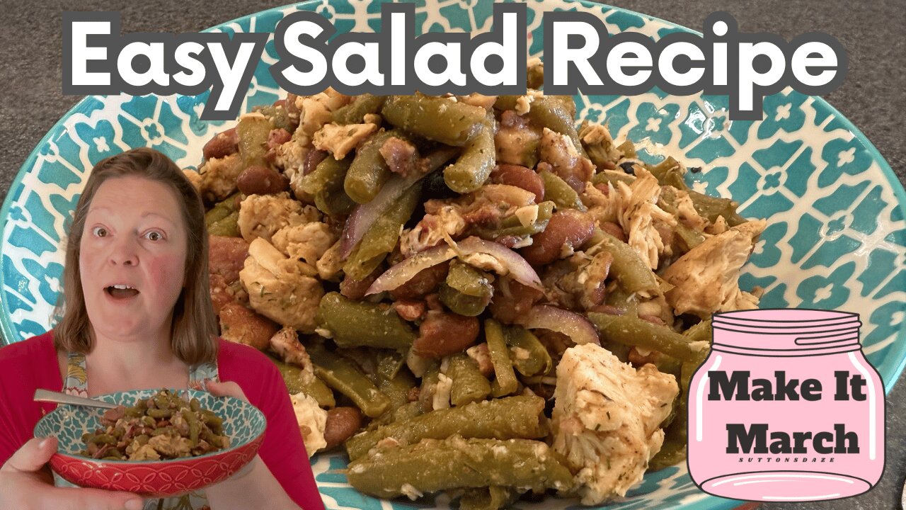 Green Bean Garbage Salad - Easy & Delicious Recipe | Quick One Dish Meal with Homemade Dressing