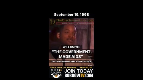 Will smith saysthe government made AIDS healso says that theyare spreading the cold virus in subways
