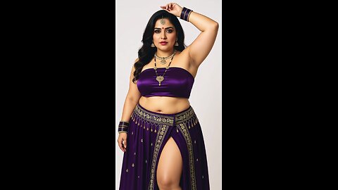 purple outfit