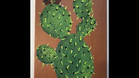 How to paint a cactus