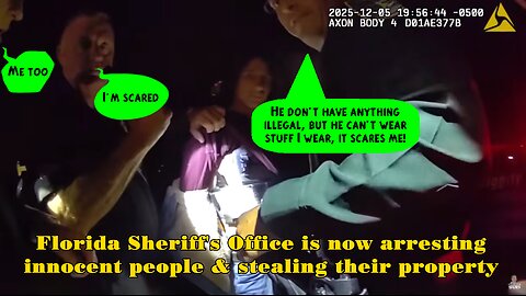 Florida Sheriff's Office is now arresting innocent people & stealing their property - TCRL