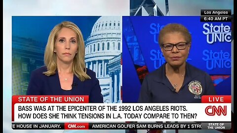 Mayor Karen Bass Claims People In L.A. Didn't Even Know There Were Riots