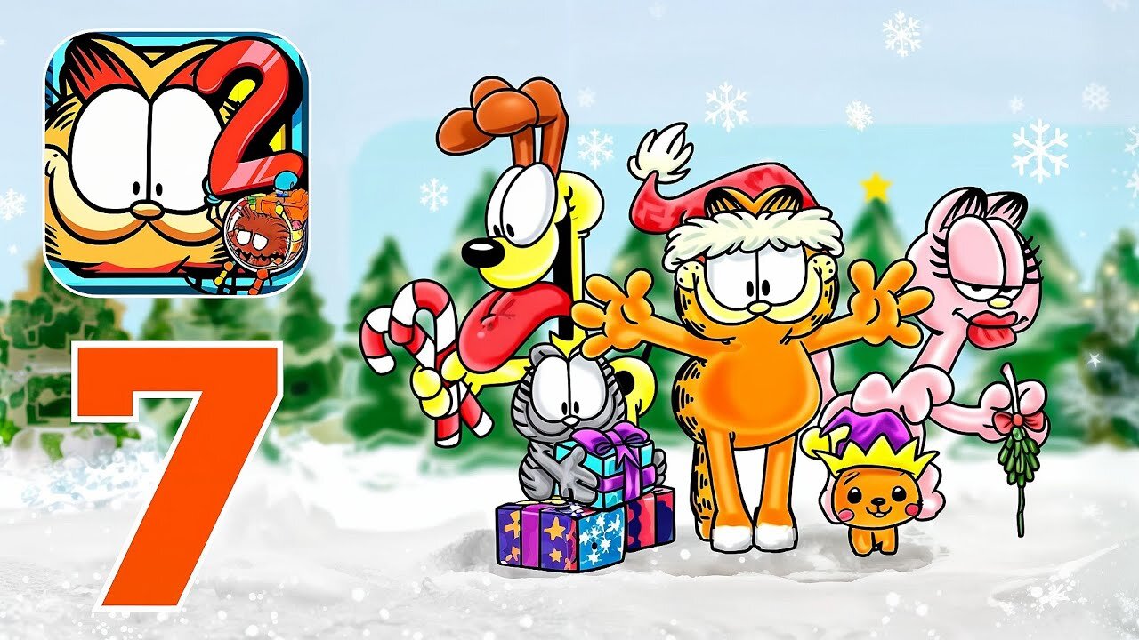 Garfield's Defense 2 - Gameplay Walkthrough Part 7 - Stage 11-15 - Xmas Town (iOS, Android)