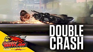 Huge Q2 Double Crash At Snowbird Outlaw Nationals At Bradenton Motorsports Park (12/4/2025)