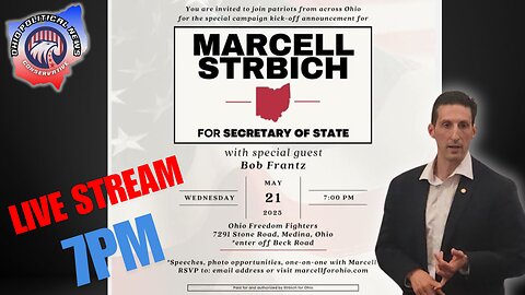 Marcell Strbich For Secretary of Ohio LIVE 7PM