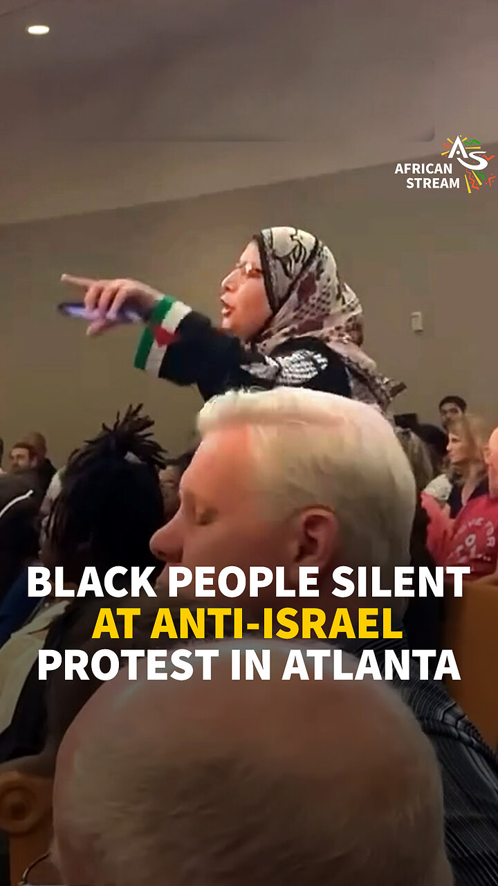 BLACK PEOPLE SILENT AT ANTI-ISRAEL PROTEST IN ATLANTA