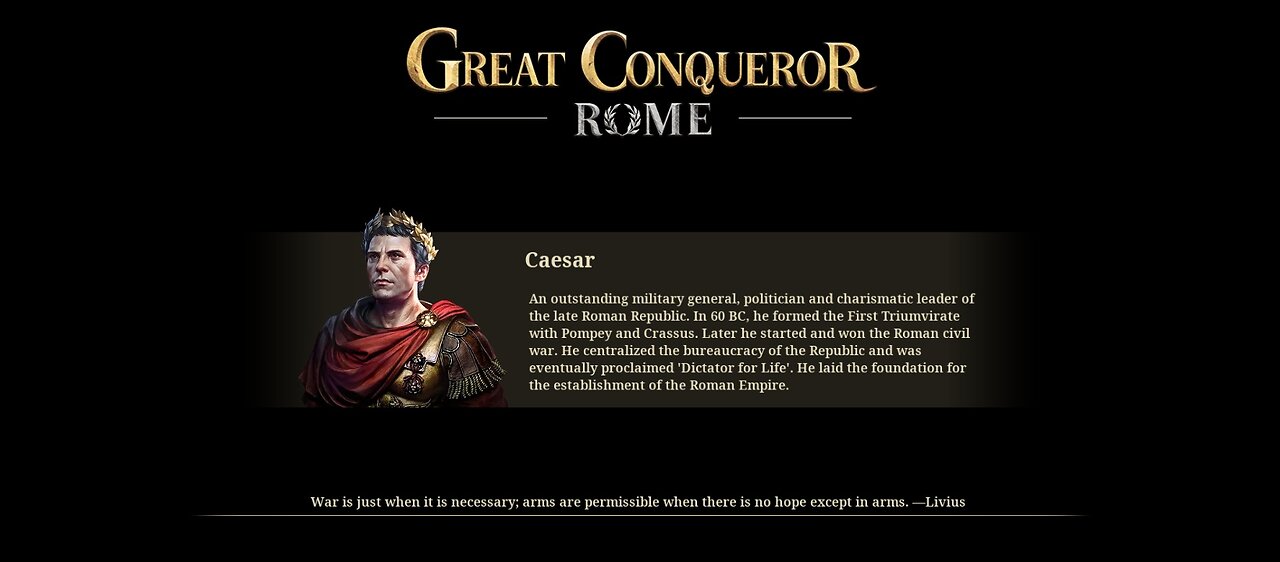 Great Conqueror Rome: Rise of Monarch: Ruler Caesar: Supreme Consul pt.2