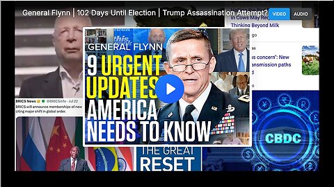 "General Flynn: 102 Days to Election, Trump Assassination Try, Cyber Attacks, Biden 101"