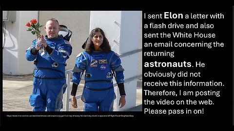 Message to Musk concerning Astronauts