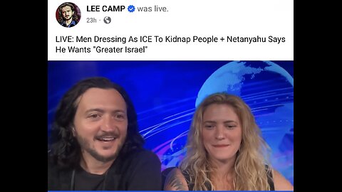 LIVE: Men Dressing As ICE To Kidnap People + Netanyahu Says He Wants "Greater Israel'