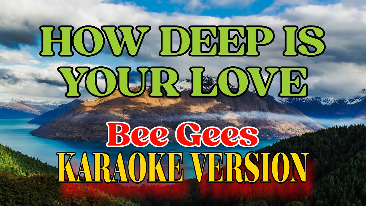 Bee Gees -How deep is your love (Karaoke)