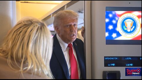 President Trump Gaggles with the Press on Air Force One SEPT 18