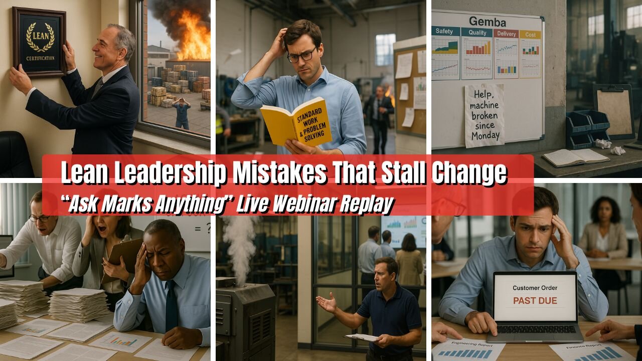 Lean Leadership Mistakes That Stall Change (Webinar Replay Ask Two Marks Anything)